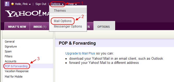 yahoo mail english new account