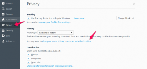 Go to Privacy and click on "remove individual cookies".